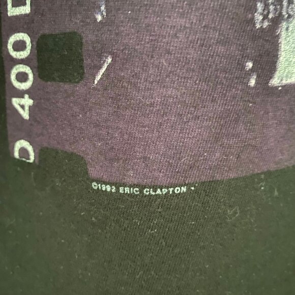 vintage 1992 eric clapton 400 delta concert tshirt size XL - Picture 3 of 9